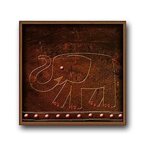 Framed Canvas Wall Art for Living Room, Bedroom Indian Tribe Totem Theme Canvas Prints for Home Decoration Ready to Hang - 16x16 inches