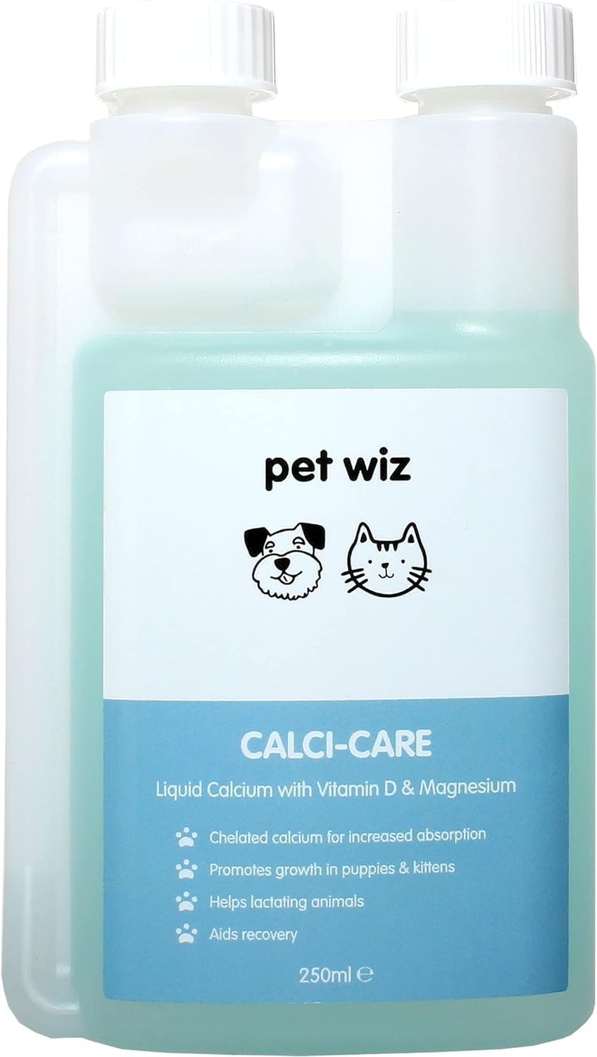Pet Wiz Calci-Care Liquid Calcium with Vitamin D & Magnesium 250ml