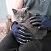 Pet Grooming Glove-Gentle Deshedding Brush Glove-Efficient Pet Hair Remover Mitt -Enhanced Five Finger Design-Perfect for Dog & Cat with Long & Short Fur-1 Pair