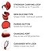 The OAKS Improved Airpods Case Protective Cover Skin with Lockable Carabiner and Airpods Strap Compatible with Airpods Charger Case (5 Colours Available) (Red)
