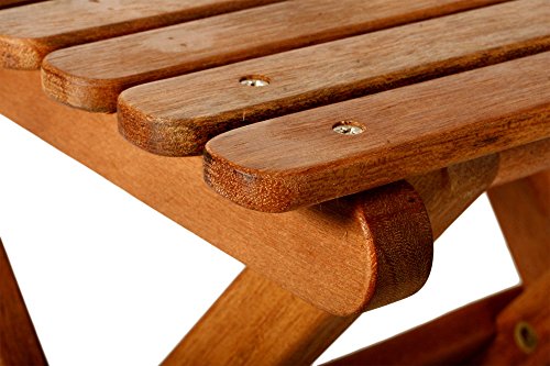 BYER OF MAINE, Pangean, Folding Wood Table, Hardwood, Folding Patio Table, Porch Table, Easy to Fold and Carry, Perfect for Camping, Wooden Camp Table, Matches Pangean Furniture Line, Single - Thumbnail 7