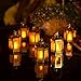 Mini Star Lantern with Flickering LED,Christmas Decorative Party Desktop Decoration Light,Battery Included Indoor Use,Tree Light Zkee(Set of 6 ,Silver)