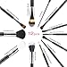 Professional Core Makeup Brush 12 Pcs Set Foundation Blending Blush Eyeliner Powder Brush Kit APL1246, Black