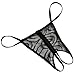 SeClovers Women Sexy Lace Cupless Lingerie Set with G-String Babydoll Black One size