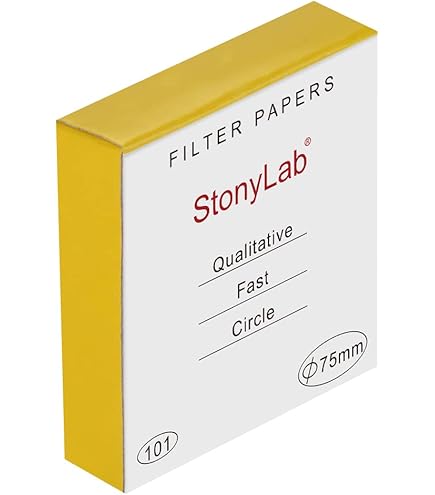 12.5 Cm Qualitative Filter Paper - 100 Piece Box For Laboratory Use