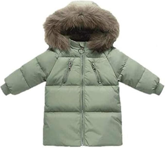 Amazon Yunping 女の子 ダウンコート 子供服 キッズ 子供 リボン ロングダウンジャケット 軽量 秋 冬 暖かい ライトダウン フード付き 厚め コート ジャケット 通販