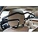 MATCC Car Coat Hanger,Rubber Coated Car Seat Headrest Coat Suit Jacket Clothes Hanger Black