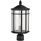 Nuvo 60/5758 Raiden 1-Light Outdoor Post Lantern, Matte Black