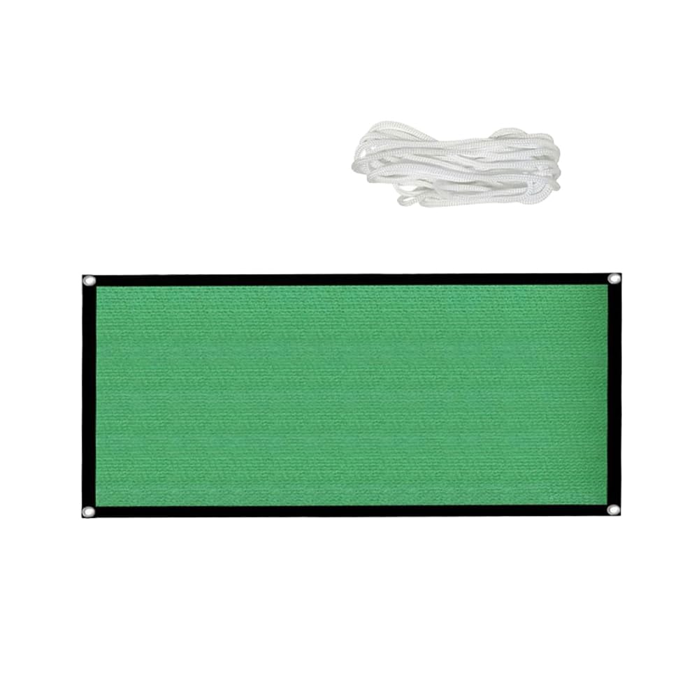 TopHomer Green Shade Netting, Greenhouse Mesh Collapsible Shade Cloth with Rope for Patio, Pergola, Graden Flower Plant - 2 * 4m/6.6 * 13.1ft