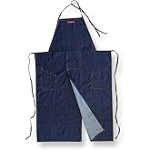 Claypron, BLUE DENIM, the original split overlapped apron for potters, chefs, gardeners, artists, men and women
