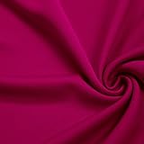 Fuchsia 60'' Solid Stretch Scuba Knit Fabric