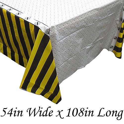 Blue Orchards Construction Tablecovers (2), Construction Party Decorations, Construction Birthday