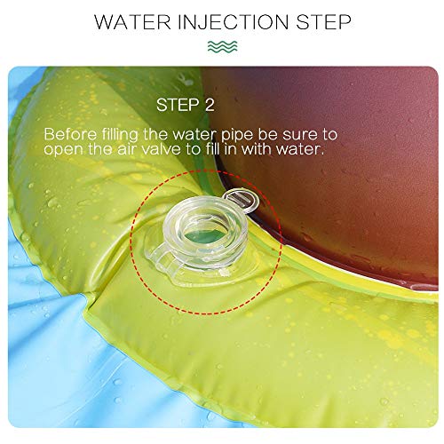 BLLKE 3 in 1 Water Sprinkler Coconut Palm Tree Water Spray Mat for