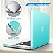 IBENZER MacBook Pro 13 Inch case A1278 Release 2012-2008, Plastic Hard Shell Case with Keyboard Cover for Apple Old Version Mac Pro 13 with CD-ROM, Aqua, P13TBL +1