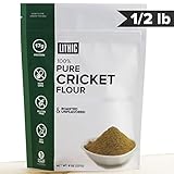 Cricket Flour, Keto Protein :: 1/2LB (227g) :: 100% Pure Cricket Powder :: Keto Flour, Paleo Flour, Sustainable Food, Whole 30 Friendly, Gluten Free Flour : Lithic Cricket Flour
