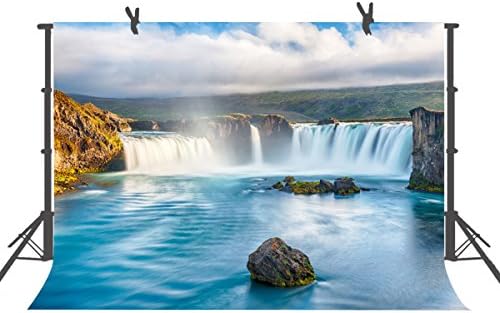 Fuermor背景10 X 7ft Nature Waterfall写真バックドロップフォトスタジオ小道具部屋壁画huifu144