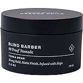 Blind Barber 90 Proof Pomade - Matte Styling Pomade for Men - Strong Hold, Natural Finish Texture Paste with Hops & Tonka Bea