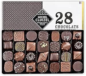 Michel Cluizel - Caja de 28 chocolates, chocolate negro y ...