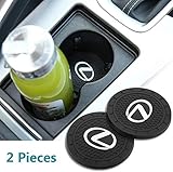 CARFORU 2 Packs Car Interior Accessories Cup Holder, Anti Slip Cup Mat Insert Vehicle Travel Auto Cup Holder Insert Coaster Mat for Lexus All Models, 2.75 inch