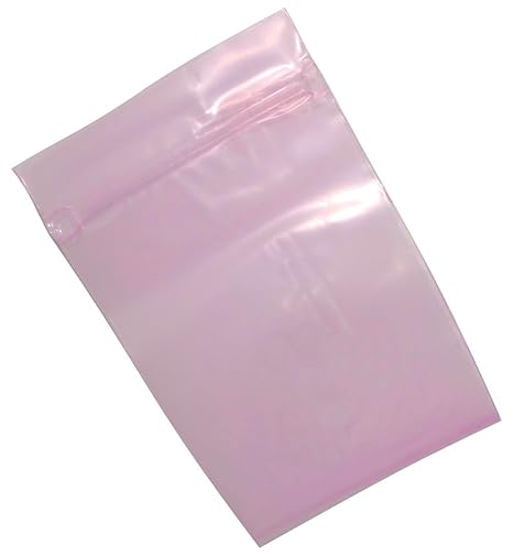 Aerzetix: 50 ESD antistatischen Zip-Beutel Druckverschlussbeutel 76/127mm 100µm C17865