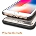 iPhone 7 Plus / 8 Plus Case, DTTO [Aureole Series] Style Clear Slim Fit Anti-Scratch Air-Cushion Protective Cover Soft TPU Gel Bumper 5.5 Inch Back Case for Apple iPhone 7 Plus / 8 Plus, Dark Black