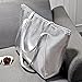 Women's Tote Handbags - OURBAG Large Fashion Designer Elegant Shoulder Bag Purses for Ladies Silver