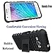 Viodolge J1 2016 Case, for Galaxy Amp 2 Case/for Galaxy Express 3 Case, [Shockproof] Hybrid Tough Rugged Dual Layer Protective Case Cover with Kickstand for Samsung Galaxy J1 2016 only Black+Black