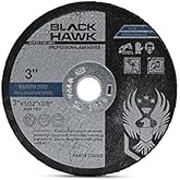 BHA Metal and Stainless Steel Cut Off Wheels for Die Grinders, 3” x 1/32” x 3/8” - 25 Pack