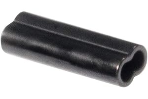 Rite Angler Copper Mini Double Barrel Crimping Sleeves Black Oxide Finish(100 Pack) 60 lb. - 400 lb., .8mm-2.2mm Test Mono Rig Making Saltwater Freshwater Fishing