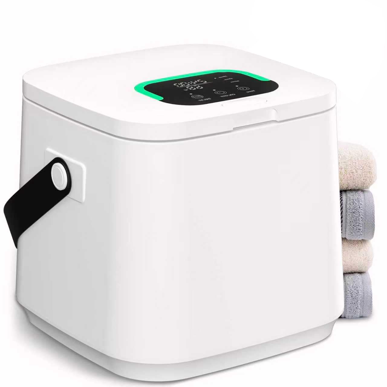 Photo 1 of WEILAIANTIAN Towel Warmer,Towel Warmer for Bathroom,Adjustable Heat Timer (20/40/60 Minutes),Towel Warmers with Leather Strap Handle & Child Safety Lock, Perfect for Towels, Bathrobes,Blankets