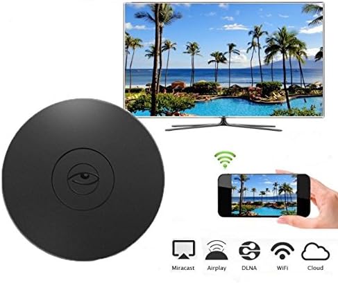 WIFI Display Dongle Wireless Miracast Dongle, Display Receiver Support 1080P Full HD &amp; AV Dual Output Display Receiver for iOS iPhone iPad/Android Smartphones/ Windows/ Macbook