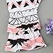 3PCS Baby Girl Kids Colorful Clothes T-shirt Tops+Boho Pants+Headband Outfit Set