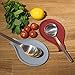 SbS Silicone Spoon Rests, Utensil Holder for Kitchen Set of 2 in Red and Gray, Extra Large Size