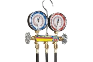 Yellow Jacket 42044 Heat Pump Manifold with 3 Plus Ii Hoses