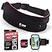 Waist Running Belt Waist Pack Design Fanny Pack for Man and Women + iPhone 7 Armband + 2 Sweat Wristband by Ilyos5