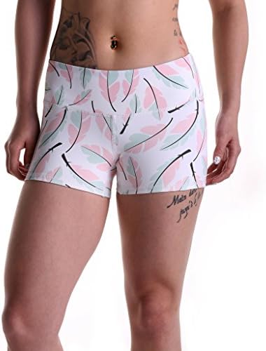 Tough Mode Womens 3" Compression WOD Athletic Shorts Yoga Volleyball Crossfit Running MMA Active Booty Black Red Blue Green