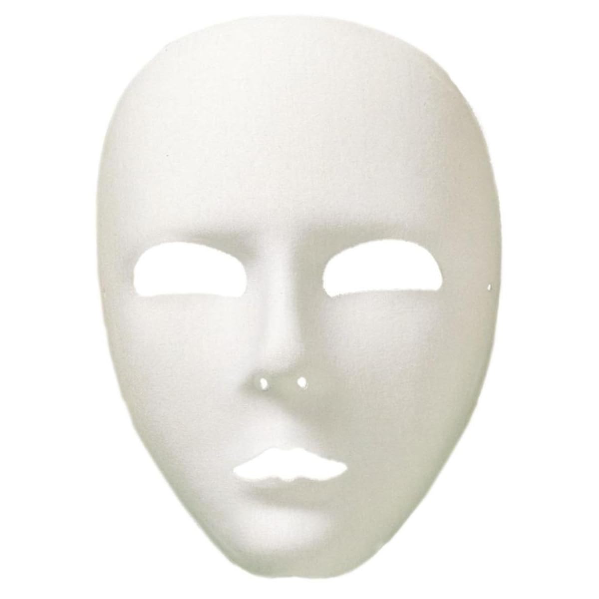 Smiffys Viso Full Face Eyemask, White , Eyemasks Fancy Dress, Adult Dress Up Eye masks