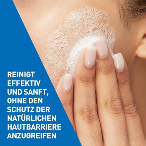 Schäumendes Reinigungsgel für Gesicht und Körper, Normale bis fettige Haut, Mit Hyaluron und 3 essenziellen Ceramiden