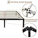 ZIYOO Bed Frame 14 Inch Wooden Slats Platform,3500lbs Heavy Duty,Strengthen Support Mattress Foundation, Quiet Noise Free, Queen