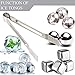7 Inches Premium Stainless Steel Ice Tongs by Okey Kitchen, Mini Serving Sugar Tongs for Home, Kitchen, Bar, Food, Catering, Ice Bucket, Restaurant and Party (Silver)