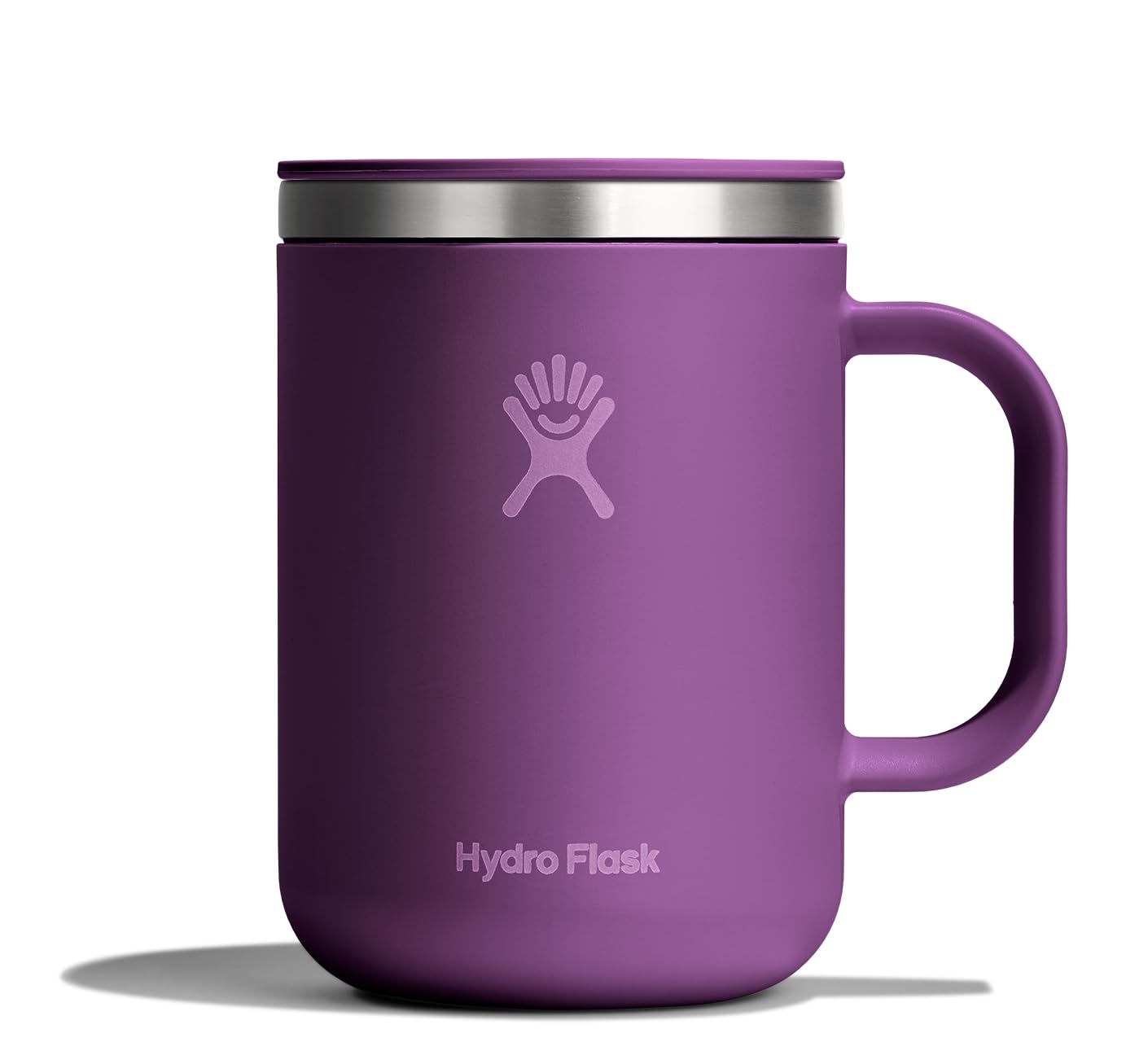 Hydro Flask Coffee Mug – Insulated Stainless Steel, Non Spill, Leak Proof Travel Mug 24 Oz Beachplum Purple Image
