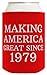 Birthday Drink Cooler for 40th Birthday Making America Great Since 1985 2 Pack Can Coolies Drink Coolers Red