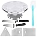 Kootek Aluminium Alloy Revolving Cake Stand 12 Inch Cake Turntable with Angled Icing Spatula and 3 Comb Icing Smoother, Silicon Spatula and Cake Server/Cutter Baking Cake Decorating Supplies primary
