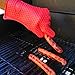 OxStraps Heat Resistant Silicone Gloves for Grilling BBQ Oven Cooking Baking Smoking & Potholder Mitts Offers Max Heat Protection with a Flexible Waterproof Non-Slip Design & Universal Unisex Sizing