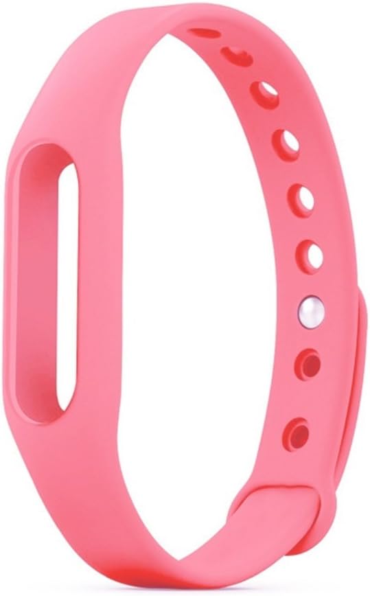 NoyoKere Replacement Wristband Silicon Wrist Strap Compatible with Xiaomi Mi Band Pink