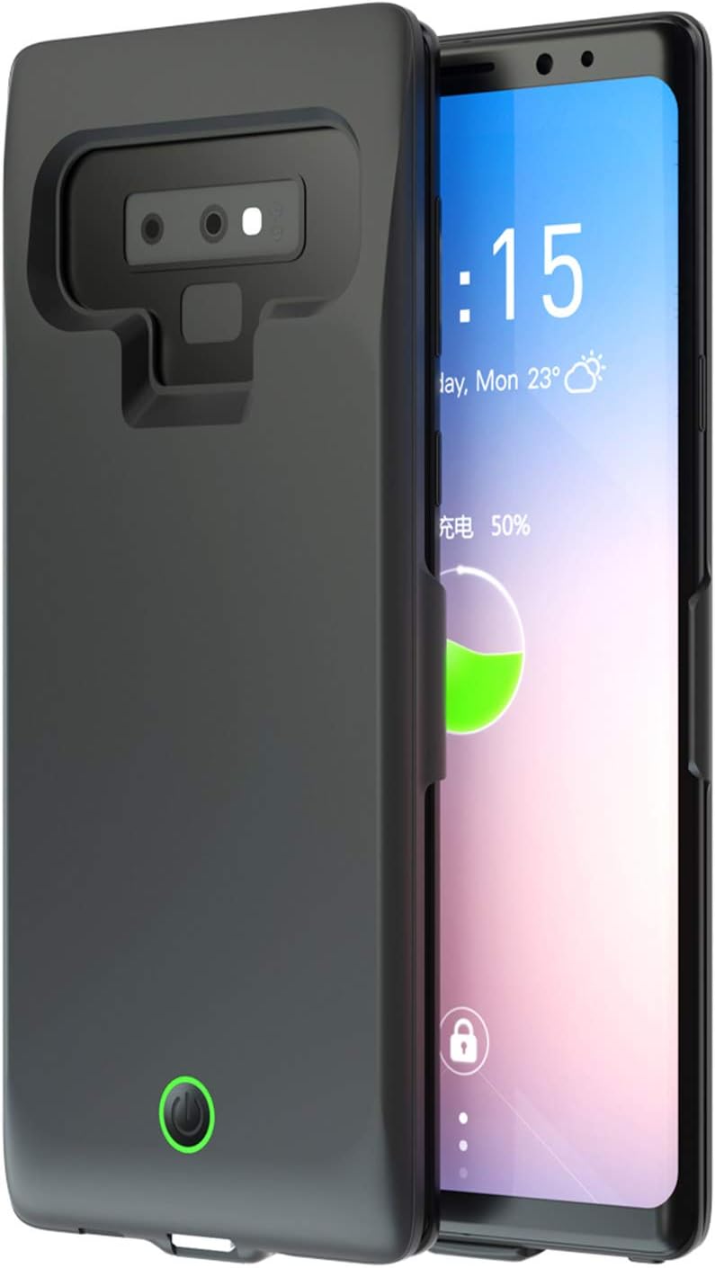 Femkeva Note 9 Battery Case, 6500mAh Rechargeable Extended Battery Portable Backup Charging Case Battery Pack Case for Samsung Galaxy Note 9