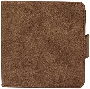 Funnideer Pouch Bag for IQOS 2.4/2.4 Plus Electronic Cigarette, Wallet Case Electronic Cigarette PU Leather Carrying Case Box with Card Holder, Tobacco Cigarette Protective Holder Cigar (Brown)