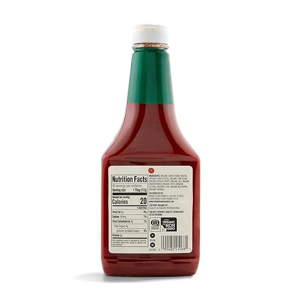 365 BY WHOLE FOODS MARKET, ORGANIC KETCHUP, 24 OUNCE