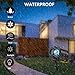 NEXGADGET Christmas Projector Light,2 in 1 Water Wave Light Projector with 12 Slides,Holiday Decoration Light for Party,Birthday,Remote Control Waterproof Outdoor/Indoor