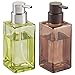 InterDesign Casilla Glass Foaming Soap Dispenser Pump for Kitchen, Bathroom Countertop and Vanities - Sand/Bronze
